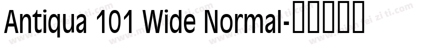 Antiqua 101 Wide Normal字体转换